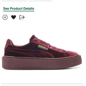 Velvet creeper Fenty Pumas